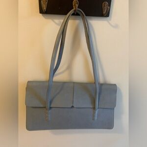 Alfani leather Shoulder Bag in Soft blue/Gray